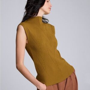 Chevron Stitch Tank Sweater